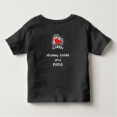 Toddler T-Shirt : My Only Queen (black) トドラーTシャツ (裏面)