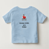 Toddler T-Shirt : My Only Queen (blue) トドラーTシャツ (裏面)