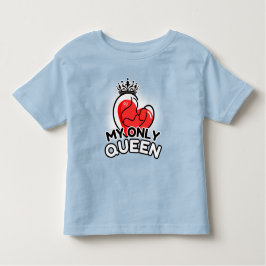 Toddler T-Shirt : My Only Queen (blue) トドラーTシャツ