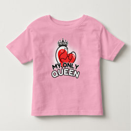 Toddler T-Shirt : My Only Queen (pink) トドラーTシャツ