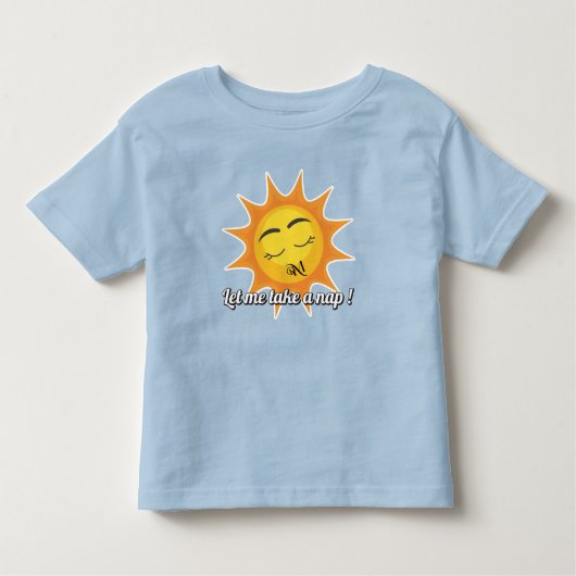 Toddler T-Shirt : Take a Nap (blue) トドラーTシャツ (正面)