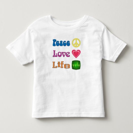 Toddler t-shirt with a pro-life message. トドラーTシャツ (正面)