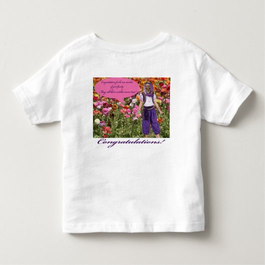 toddler tee.おめでとうございます。 ocelot/genie トドラーTシャツ (裏面)