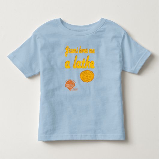 Toddlers' Hanukkah Shirt - "Grami loves me..." トドラーTシャツ (正面)