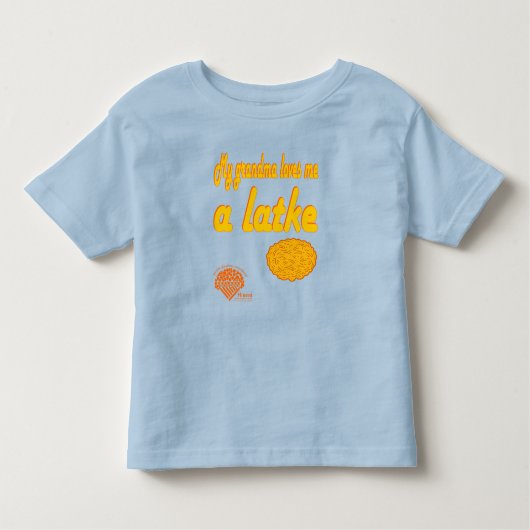 Toddlers' Hanukkah Shirt - "Grandma loves me..." トドラーTシャツ (正面)