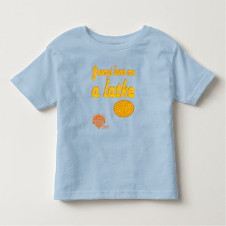 Toddlers' Hanukkah Shirt - "Grumpi loves me..." トドラーTシャツ