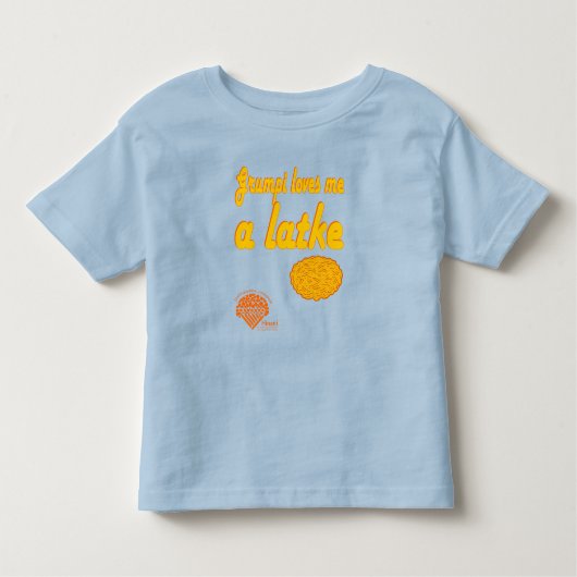 Toddlers' Hanukkah Shirt - "Grumpi loves me..." トドラーTシャツ (正面)