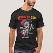 Todler Boy Armor Of God Brother Son Men Chris Tシャツ (正面)