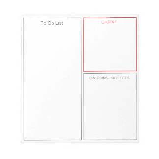 TODOリスト ドライイレース ホワイトボード & カスタムセクション ノートパッド