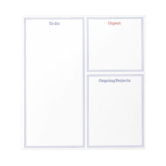 TODOリスト ノート、学校や自宅でのリスト整理 ノートパッド (正面)