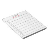 TODOリスト ミニマル モダン ライン チェックボックス ノートパッド (アングル)