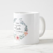 TODO LO PUEDO EN CRISTO QUE ME FORTALECE ジャンボコーヒーマグカップ (正面右)