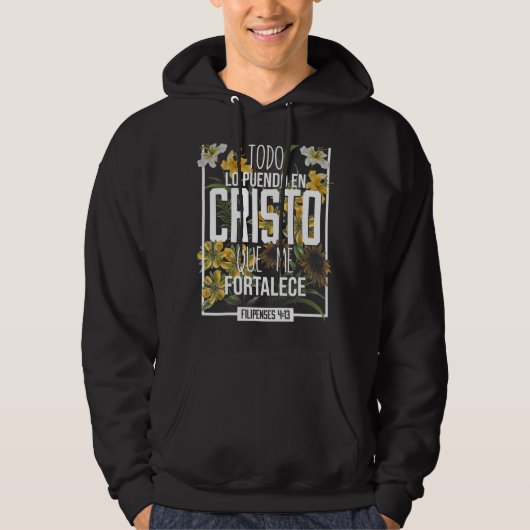 Todo Lo Puedo En Cristo Que Me Fortalece Religious パーカ (正面)