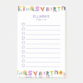 ToDoListカラフルの名前をカスタムする ポストイット (正面)