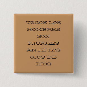 TODOS LOS HOMBRESの息子IGUALES前LOS OJOS DE… 缶バッジ