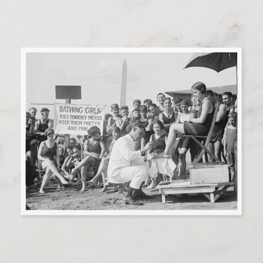 toeトリートメントアットザビーチ, 1922 ポストカード (正面)