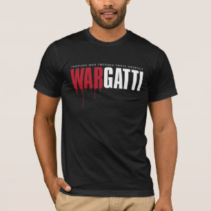 TOE2TOEによる黒いTシャツの戦争GATTI Tシャツ