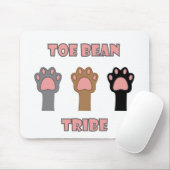 Toe Bean Tribe Cute Kitty Cat Paws Pink マウスパッド (マウス)