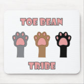 Toe Bean Tribe Cute Kitty Cat Paws Pink マウスパッド (正面)
