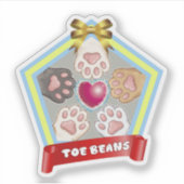 TOE BEANS -kitty paw pads- シール (正面)