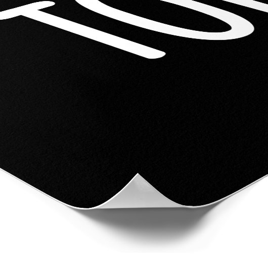 Toe-gether おもしろい BIg Toe Pun Dark BG ポスター (角)