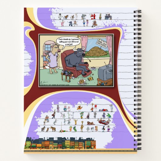 Toe’s Town Comic | Spiral Notebook ノートブック (裏面)