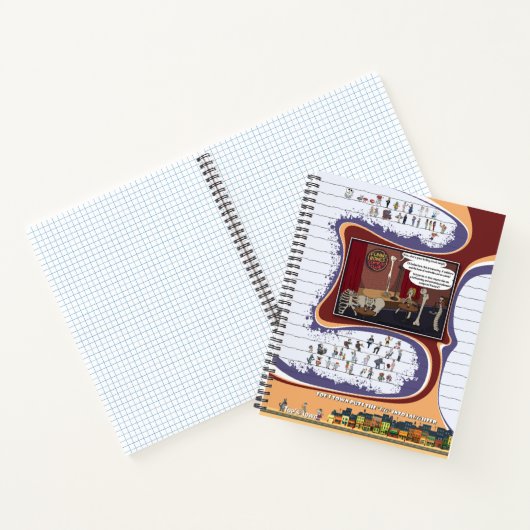 Toe’s Town Comic | Spiral Notebook ノートブック (内部)