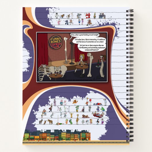 Toe’s Town Comic | Spiral Notebook ノートブック (裏面)