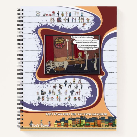 Toe’s Town Comic | Spiral Notebook ノートブック (正面)