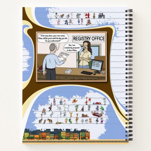 Toe’s Town Comic | Spiral Notebook ノートブック (裏面)