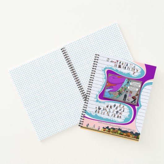 Toe’s Town Comic | Spiral Notebook ノートブック (内部)