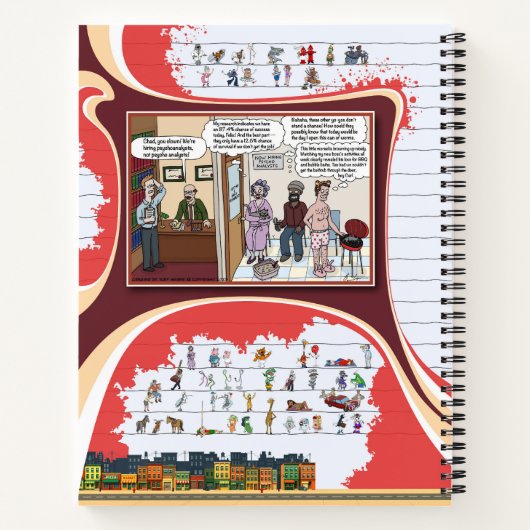 Toe’s Town Comic | Spiral Notebook ノートブック (裏面)