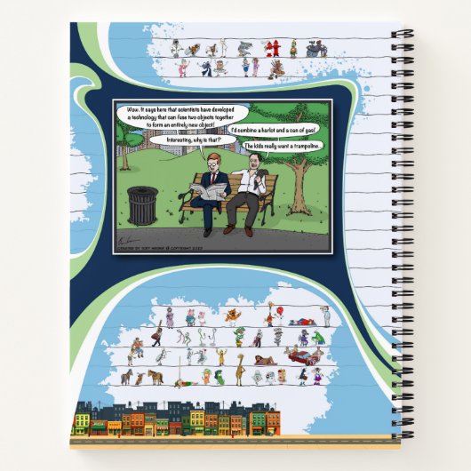 Toe’s Town Comic | Spiral Notebook ノートブック (裏面)