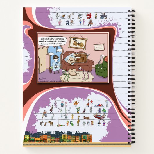 Toe’s Town Comic | Spiral Notebook ノートブック (裏面)