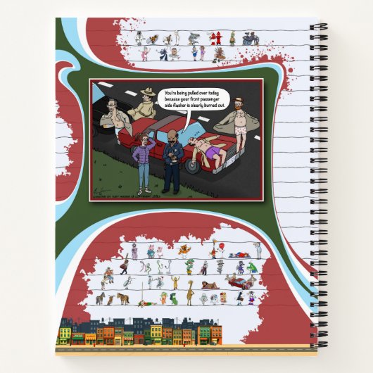 Toe’s Town Comic | Spiral Notebook ノートブック (裏面)