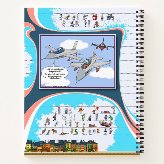 Toe’s Town Comic | Spiral Notebook ノートブック (裏面)