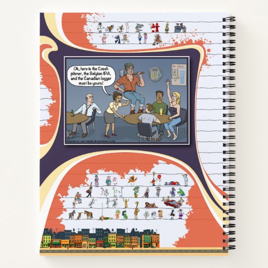 Toe’s Town Comic | Spiral Notebook ノートブック (裏面)