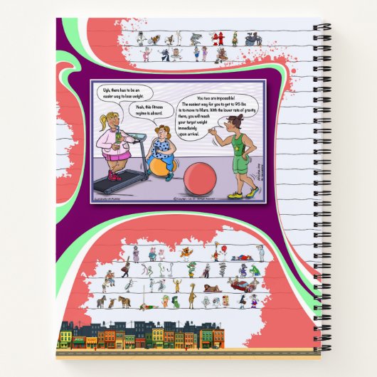 Toe’s Town Comic | Spiral Notebook ノートブック (裏面)