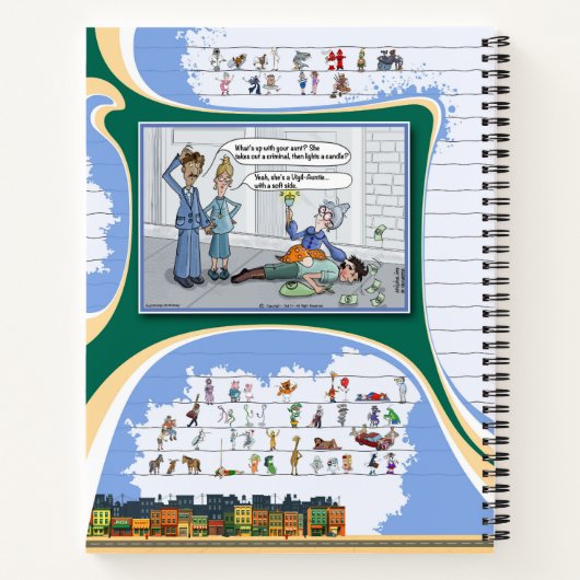 Toe’s Town Comic | Spiral Notebook ノートブック (裏面)