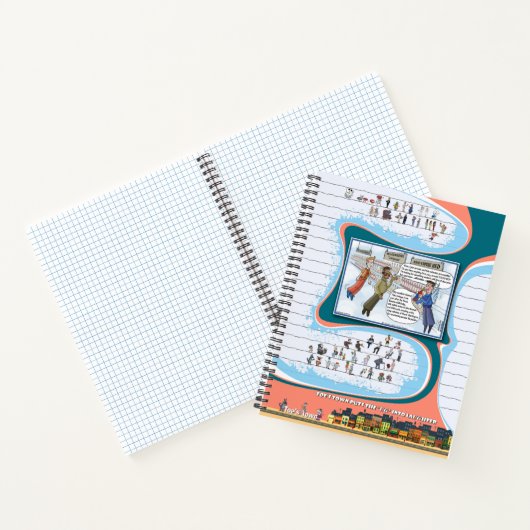 Toe’s Town Comic | Spiral Notebook ノートブック (内部)