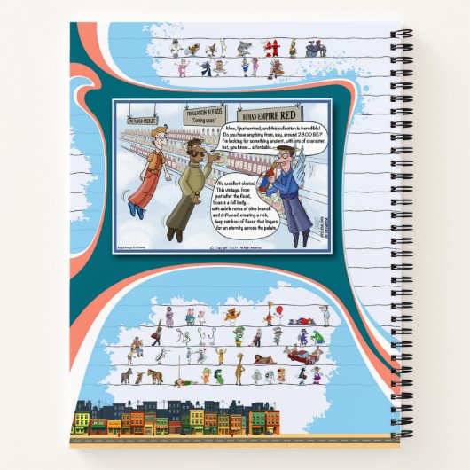 Toe’s Town Comic | Spiral Notebook ノートブック (裏面)