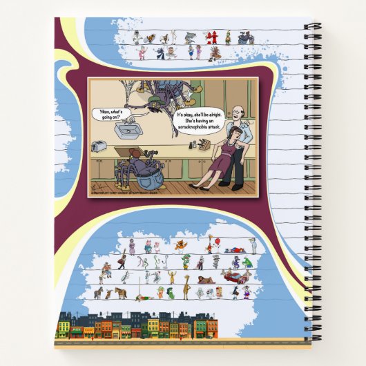 Toe’s Town Comic | Spiral Notebook ノートブック (裏面)