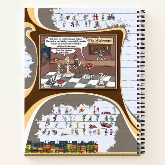 Toe’s Town Comic | Spiral Notebook ノートブック (裏面)