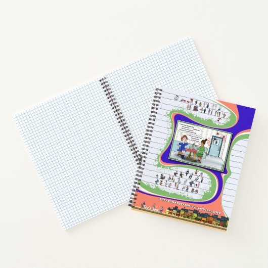 Toe’s Town Comic | Spiral Notebook ノートブック (内部)