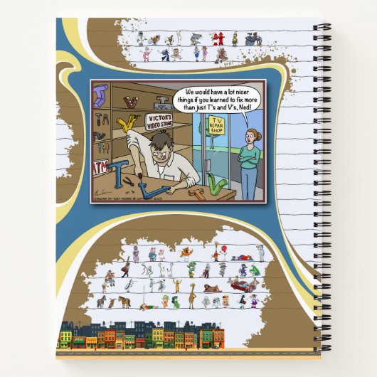 Toe’s Town Comic | Spiral Notebook ノートブック (裏面)