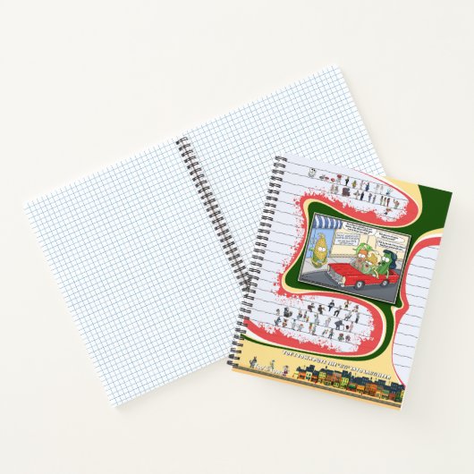 Toe’s Town Comic | Spiral Notebook ノートブック (内部)