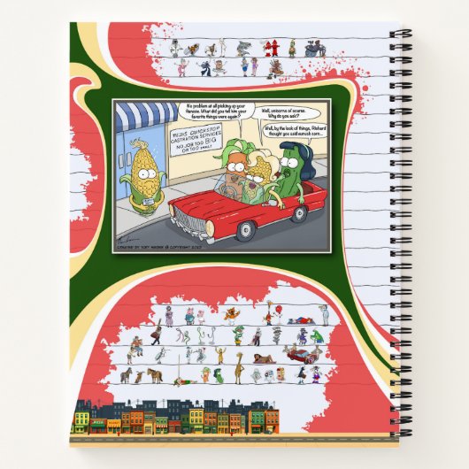 Toe’s Town Comic | Spiral Notebook ノートブック (裏面)