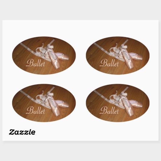 Toe Shoesの大きなステッカー 楕円形シール (シート)