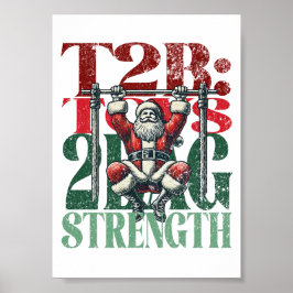 Toes 2バーT2Bおもしろいクリスマスバージョンフィットネス条件 ポスター
