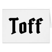 Toffカード (正面横)